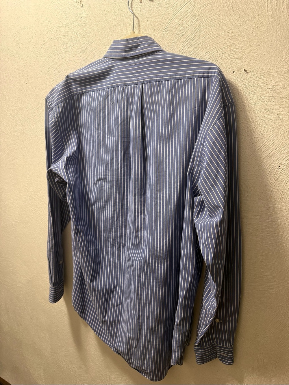 Ralph Lauren Blake Blue Stripe Cotton Oversized Boyfriend Shirt Women M Preppy - Picture 3 of 5